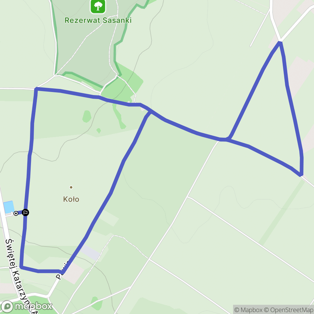 Jaworzno: mapa trasy - Poland
