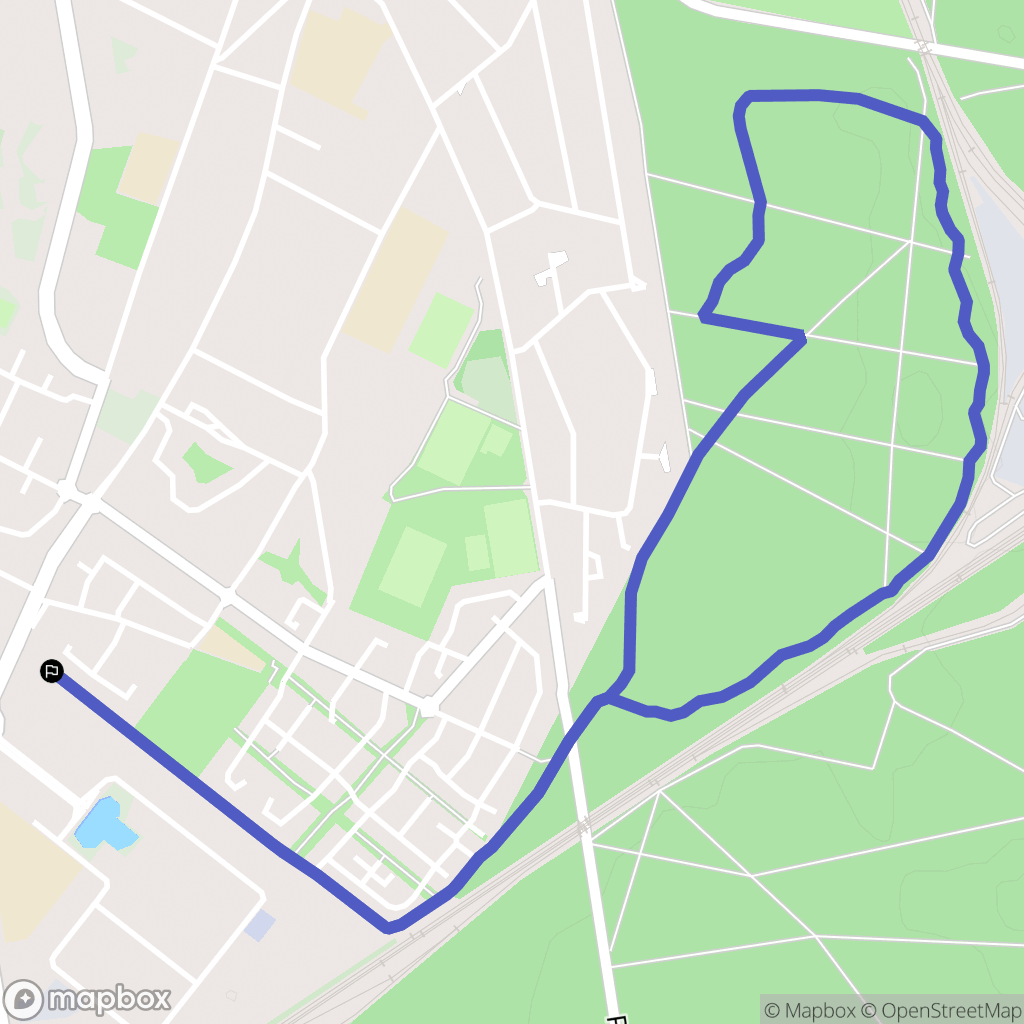 Poissy : carte du parcours de randonnée - France