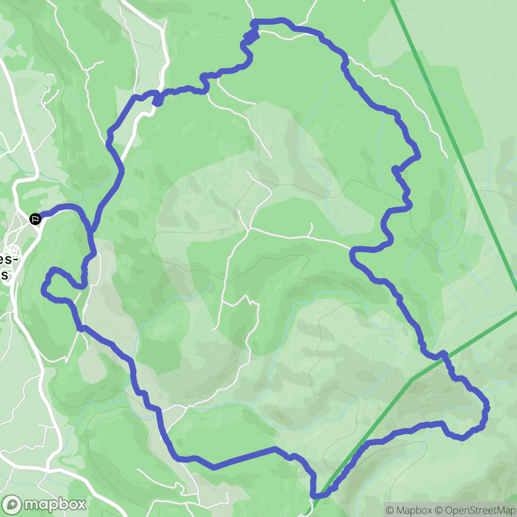 Fraissé-des-Corbières : carte du parcours de randonnée - France