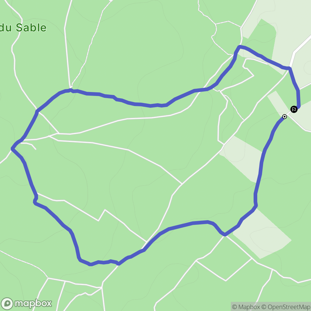 Port-d'Envaux : carte du parcours de randonnée - France