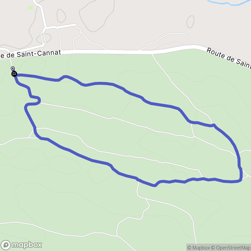 La Barben : carte du parcours de randonnée - France