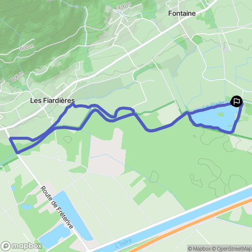 Grésy-sur-Isère : carte du parcours de randonnée - France