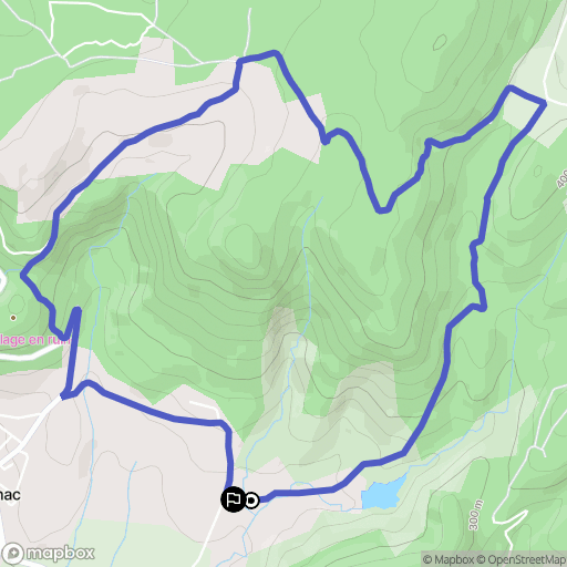 Roynac : carte du parcours de randonnée - France