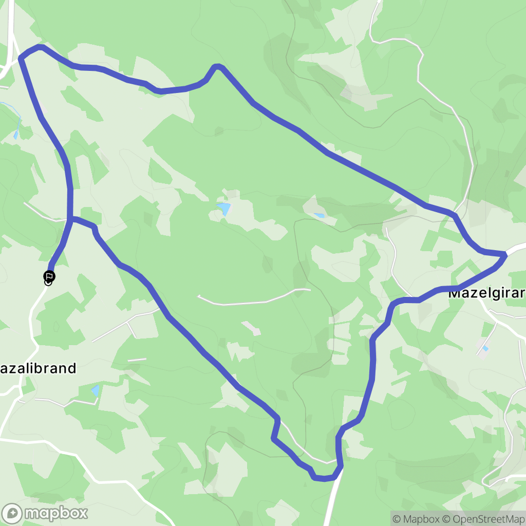 Mazet-Saint-Voy : carte du parcours de randonnée - France