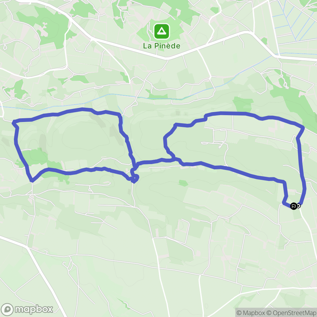 Florensac : carte du parcours de randonnée - France