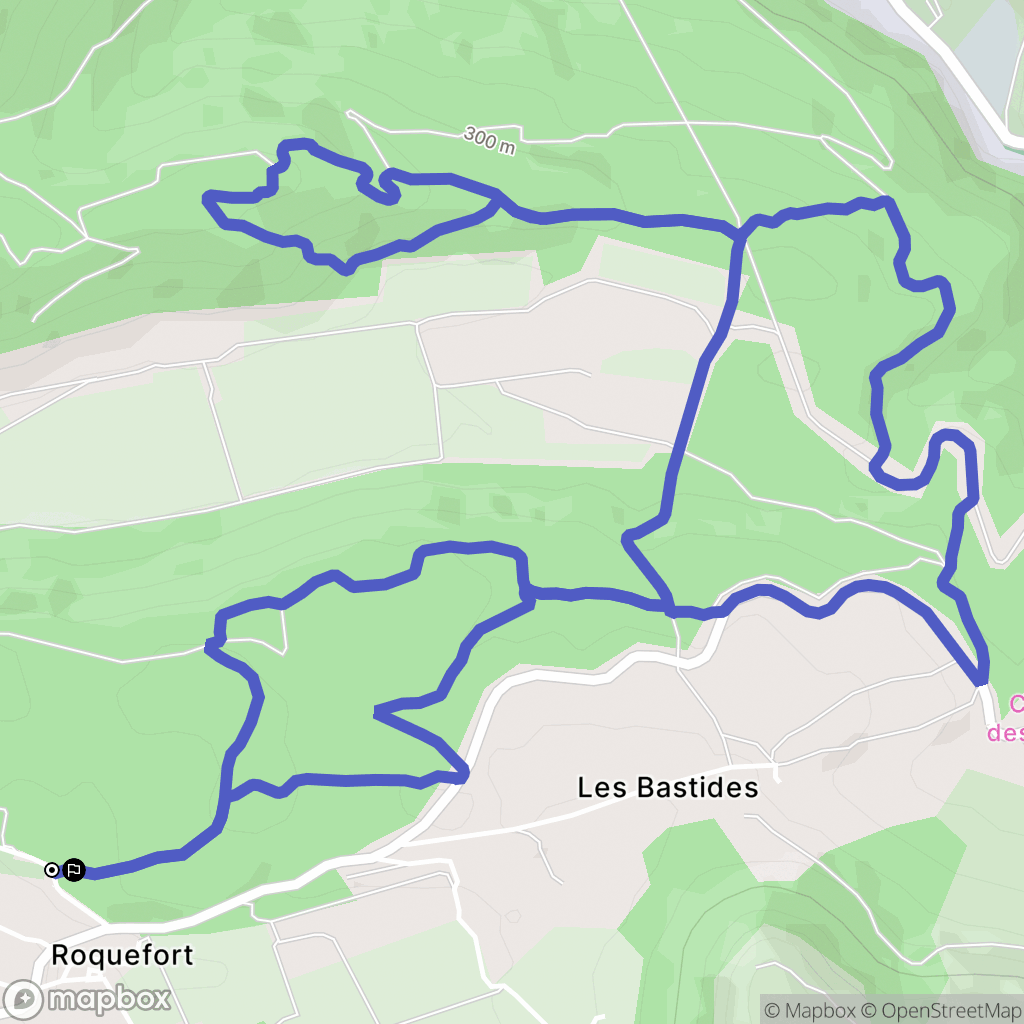 Roquefort-la-Bédoule : carte du parcours de randonnée - France