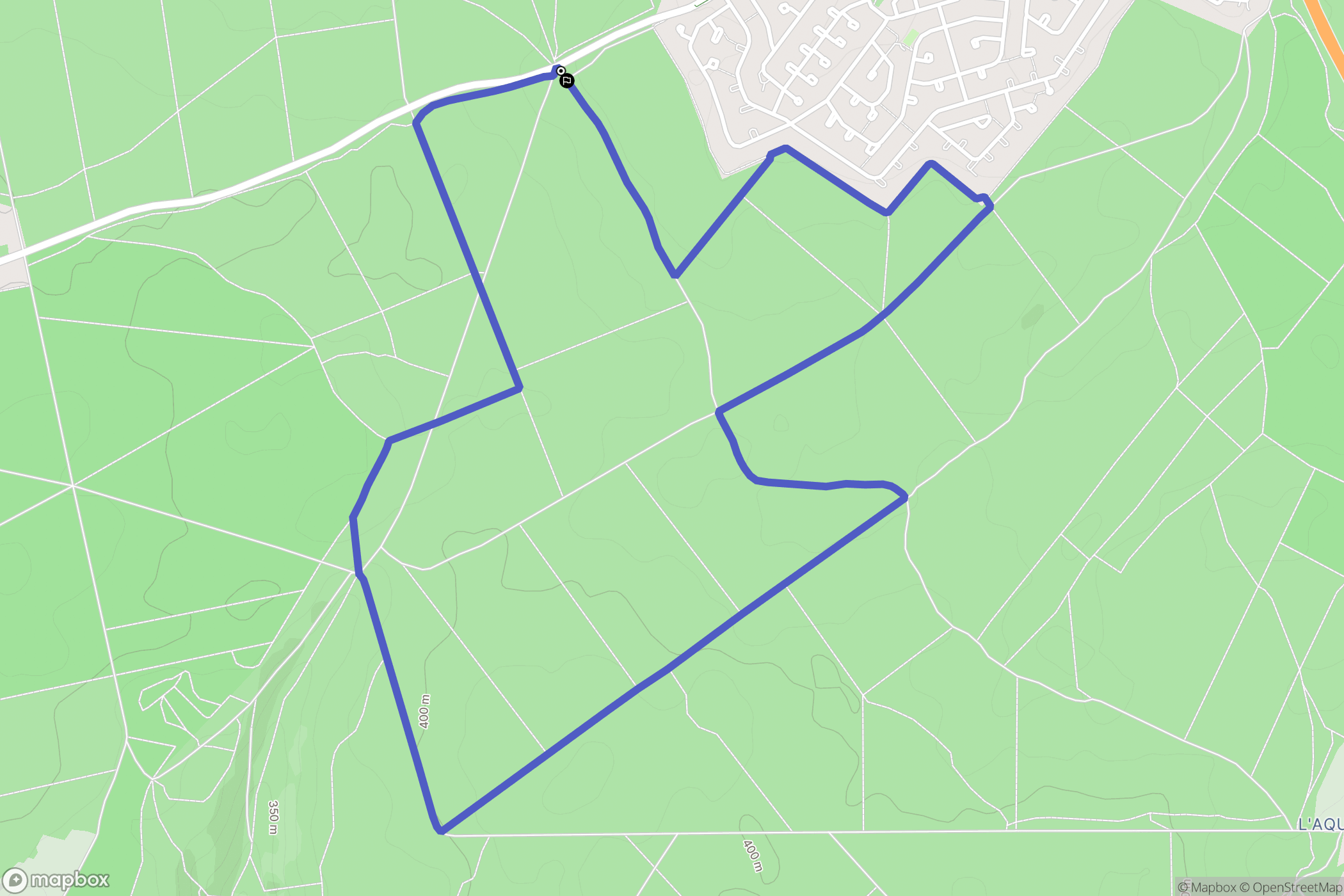 Villers-lès-Nancy : carte du parcours de randonnée - France