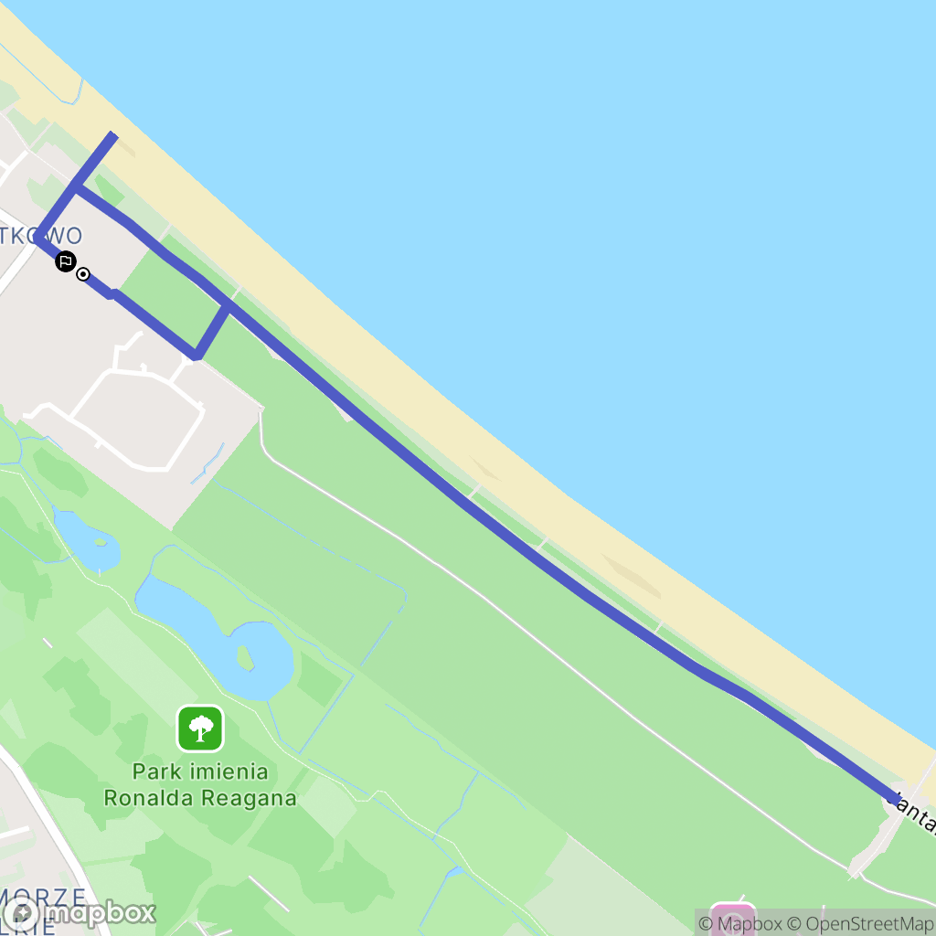 Gdańsk: mapa trasy - Poland
