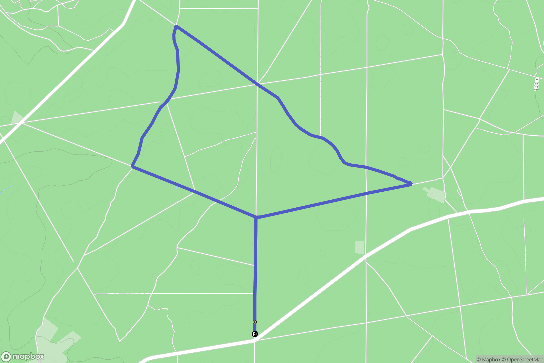 Fontaine-Chaalis : carte du parcours de randonnée - France