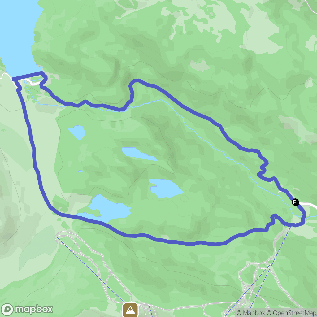 La Llagonne : carte du parcours de randonnée - France