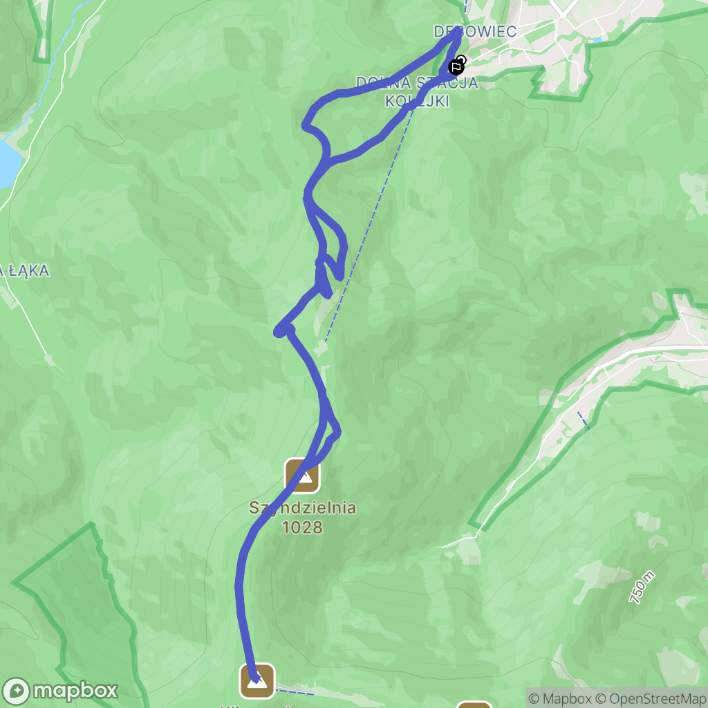 Bielsko-Biała: mapa trasy - Poland