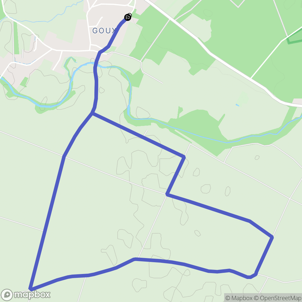 Dole : carte du parcours de randonnée - France