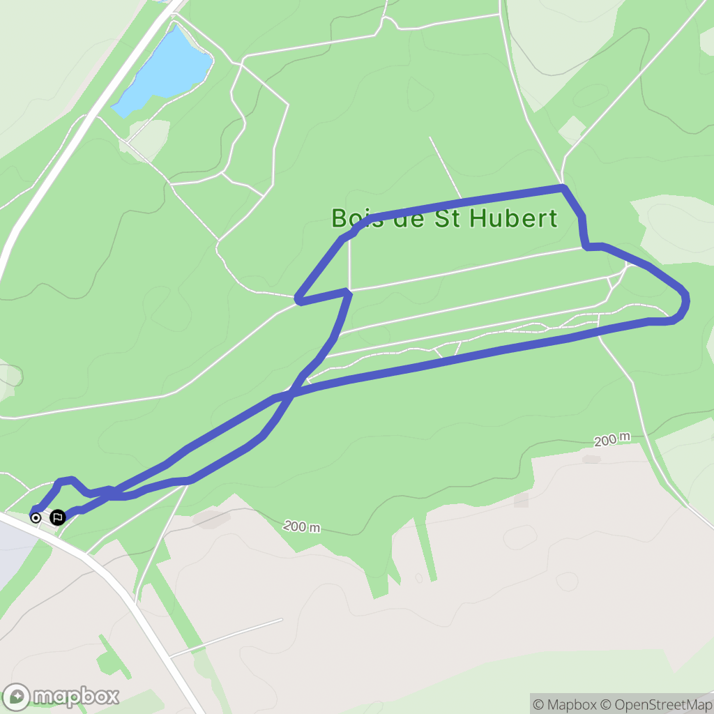 Gandrange : carte du parcours de randonnée - France