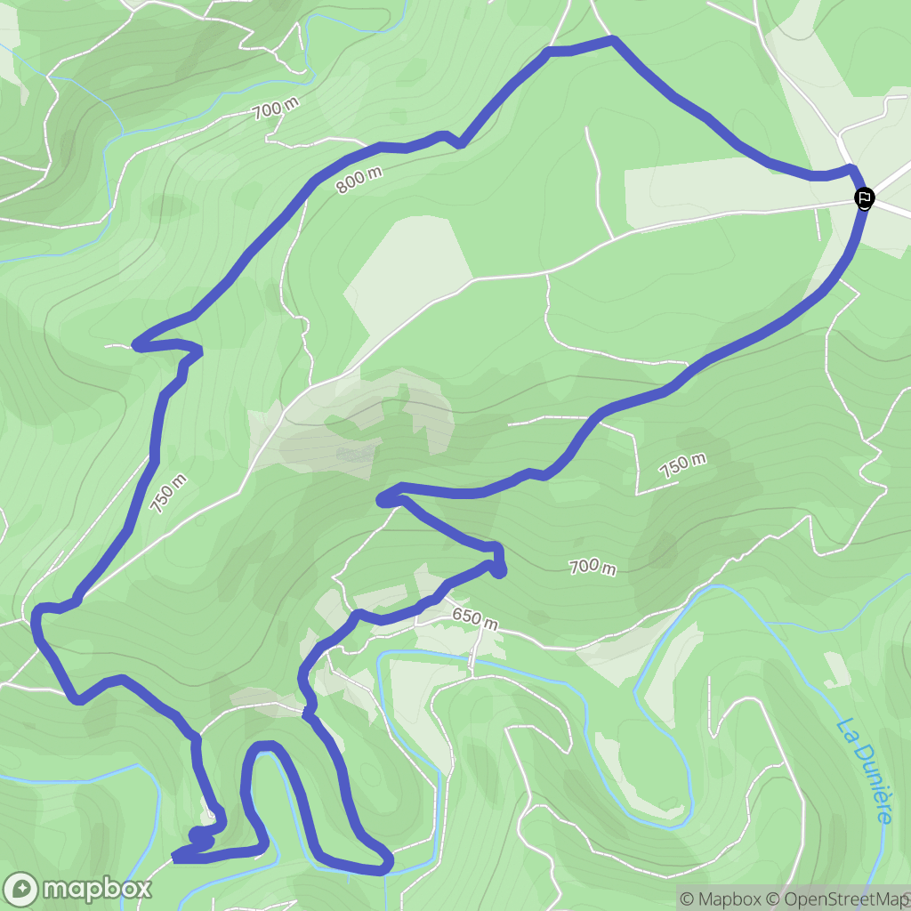 Saint-Pal-de-Mons : carte du parcours de randonnée - France