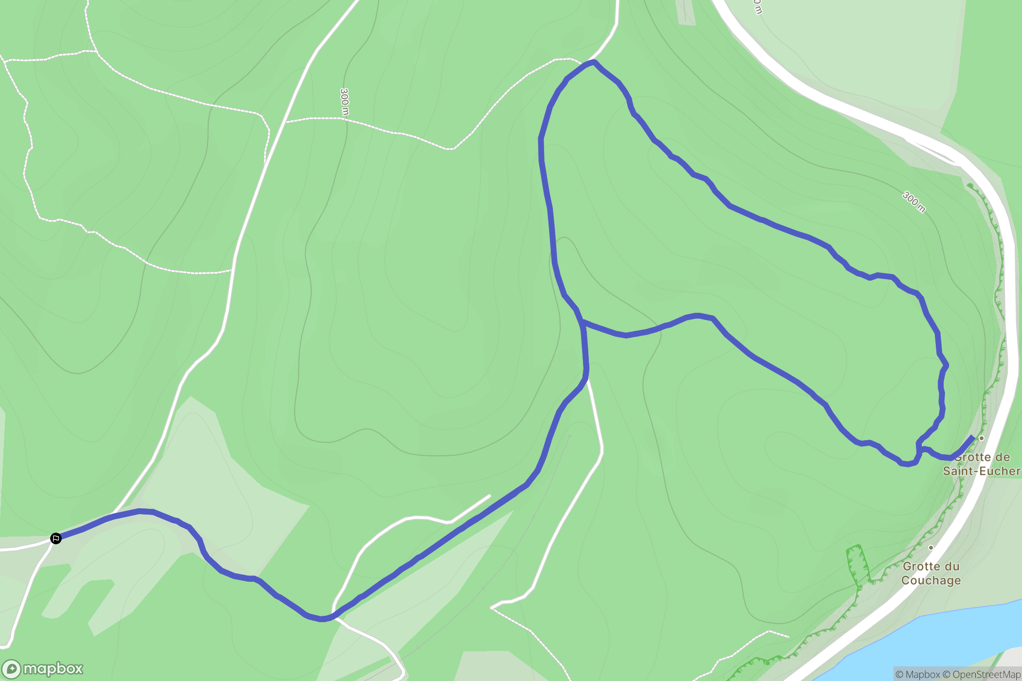 Beaumont-de-Pertuis : carte du parcours de randonnée - France