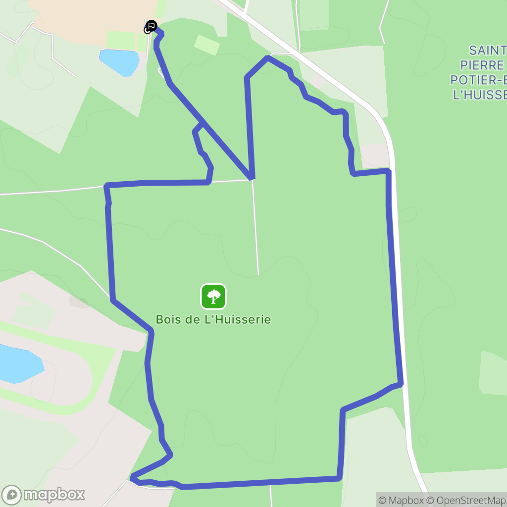Laval : carte du parcours de randonnée - France