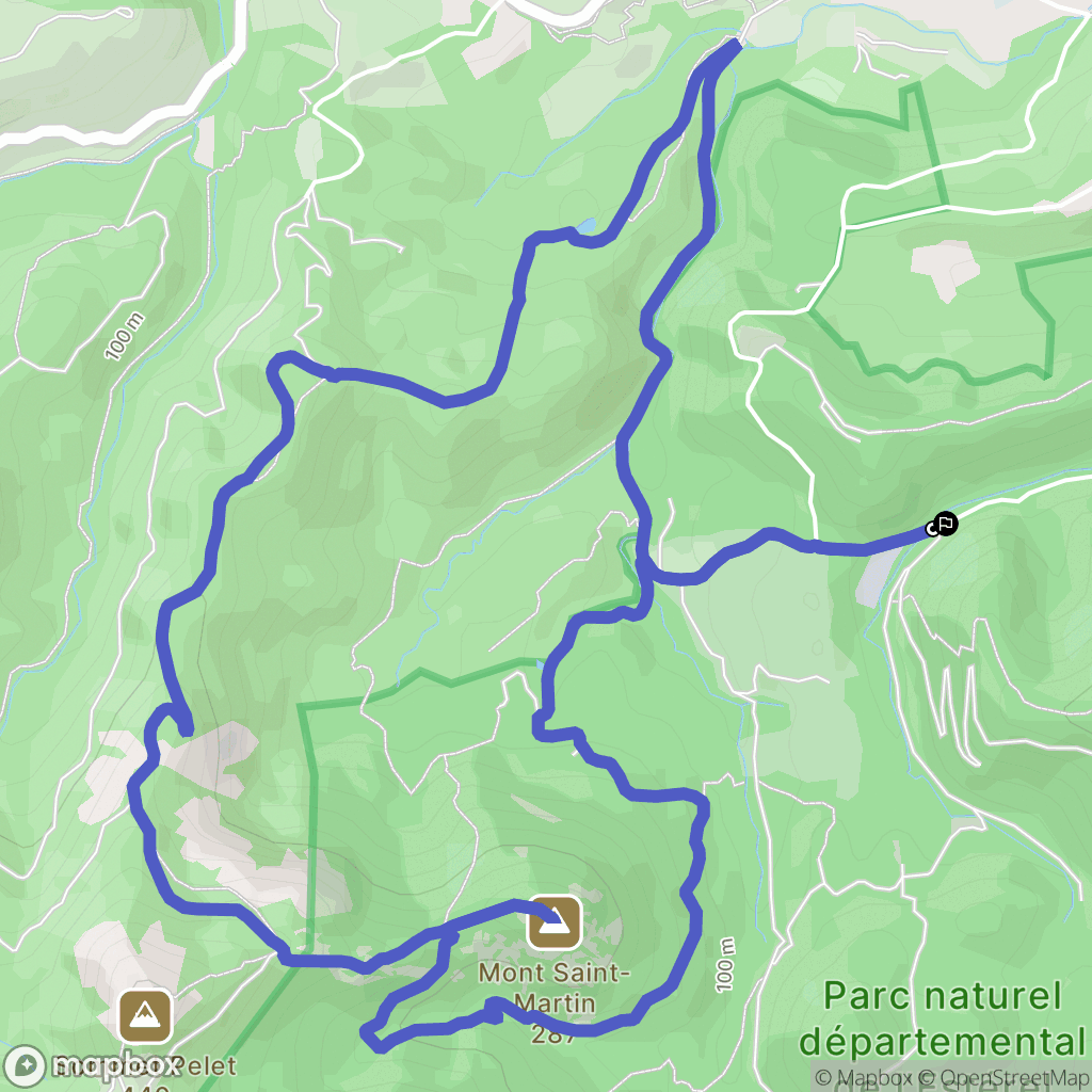 Théoule-sur-Mer : carte du parcours de randonnée - France