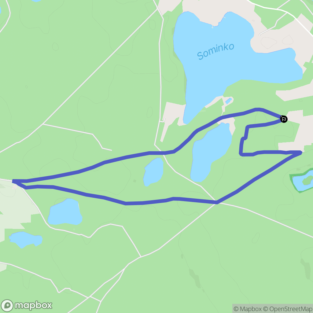 Grzybowo: mapa trasy - Poland