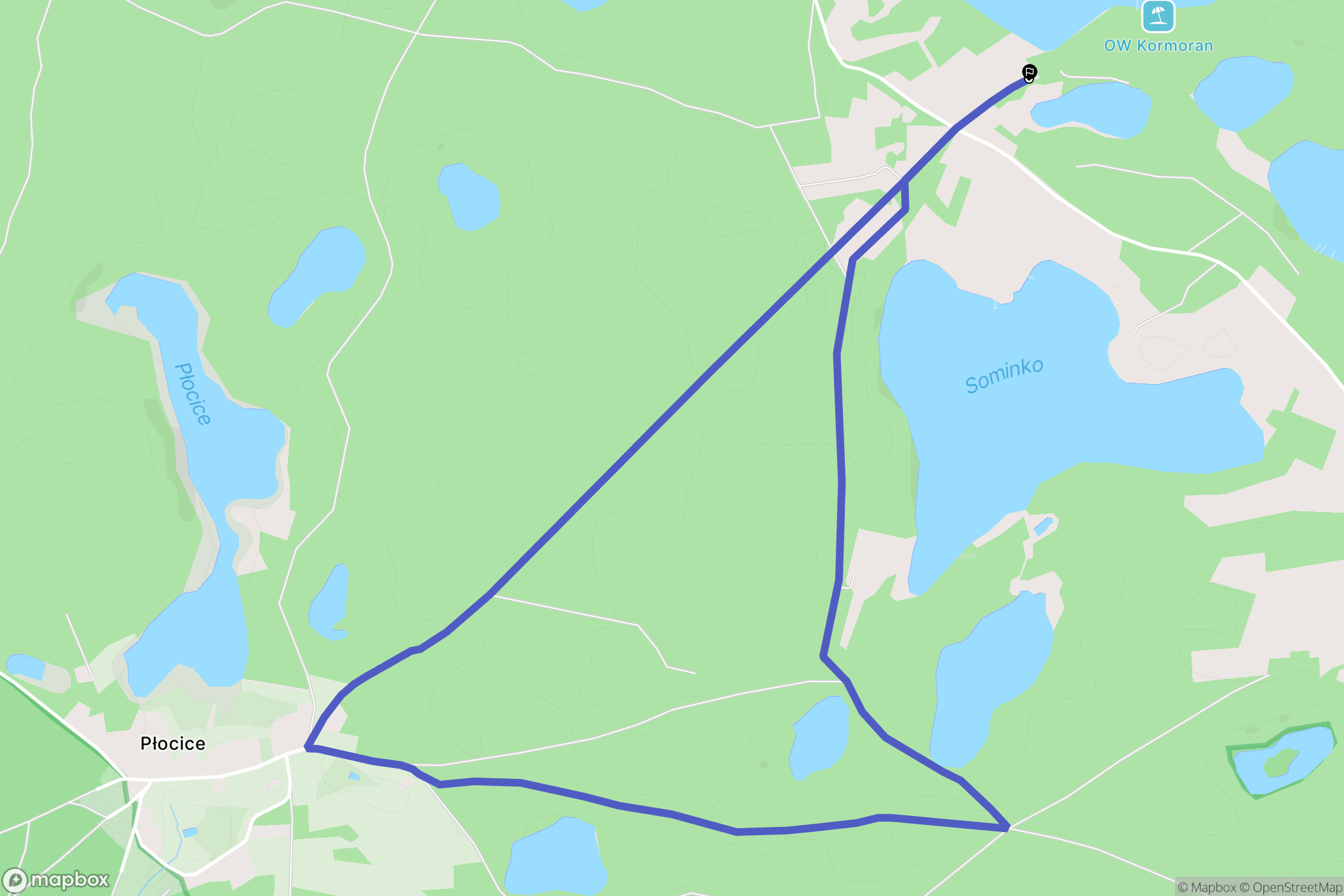 Łubiana: mapa trasy - Poland