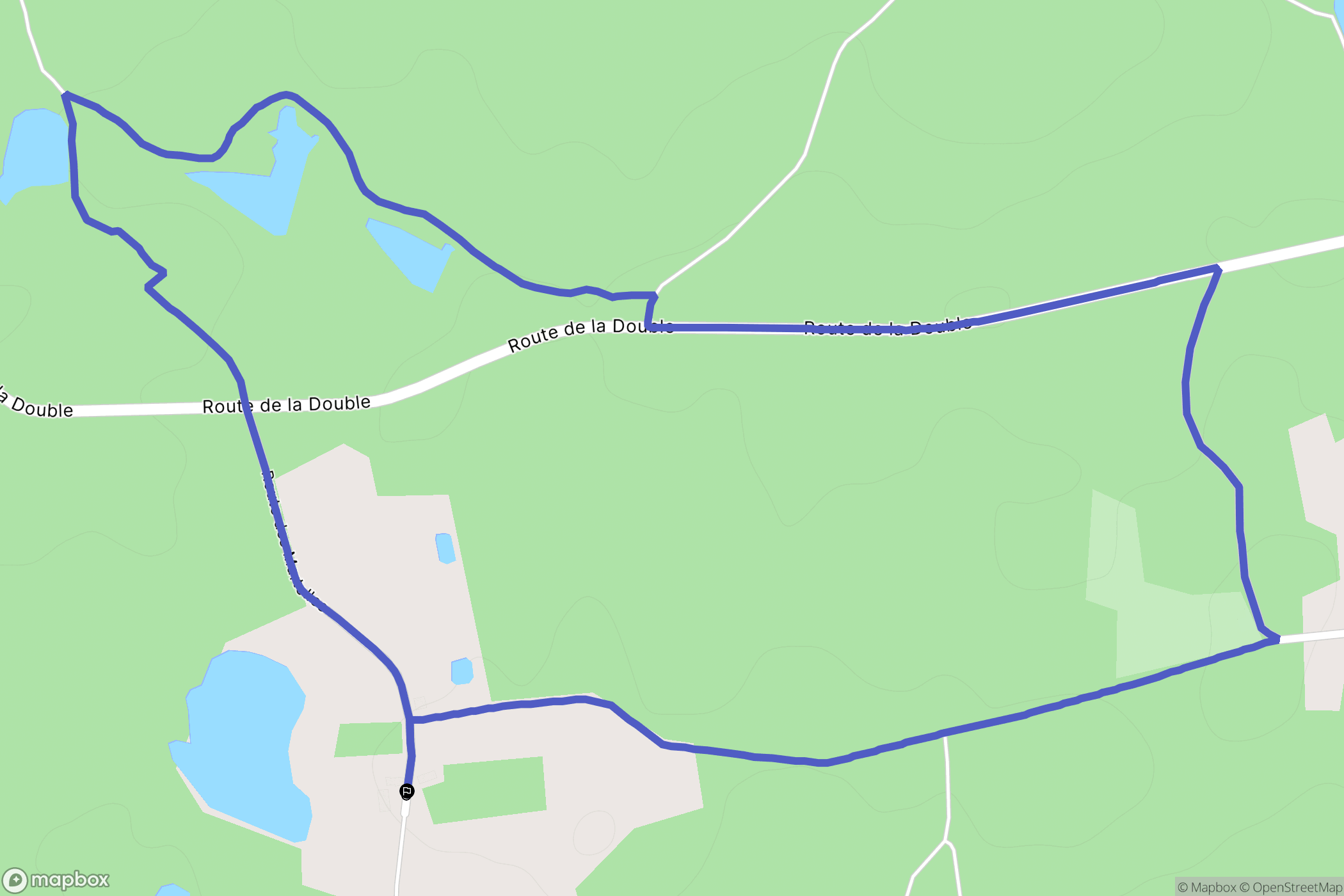 Saint-Jean-d'Ataux : carte du parcours de randonnée - France