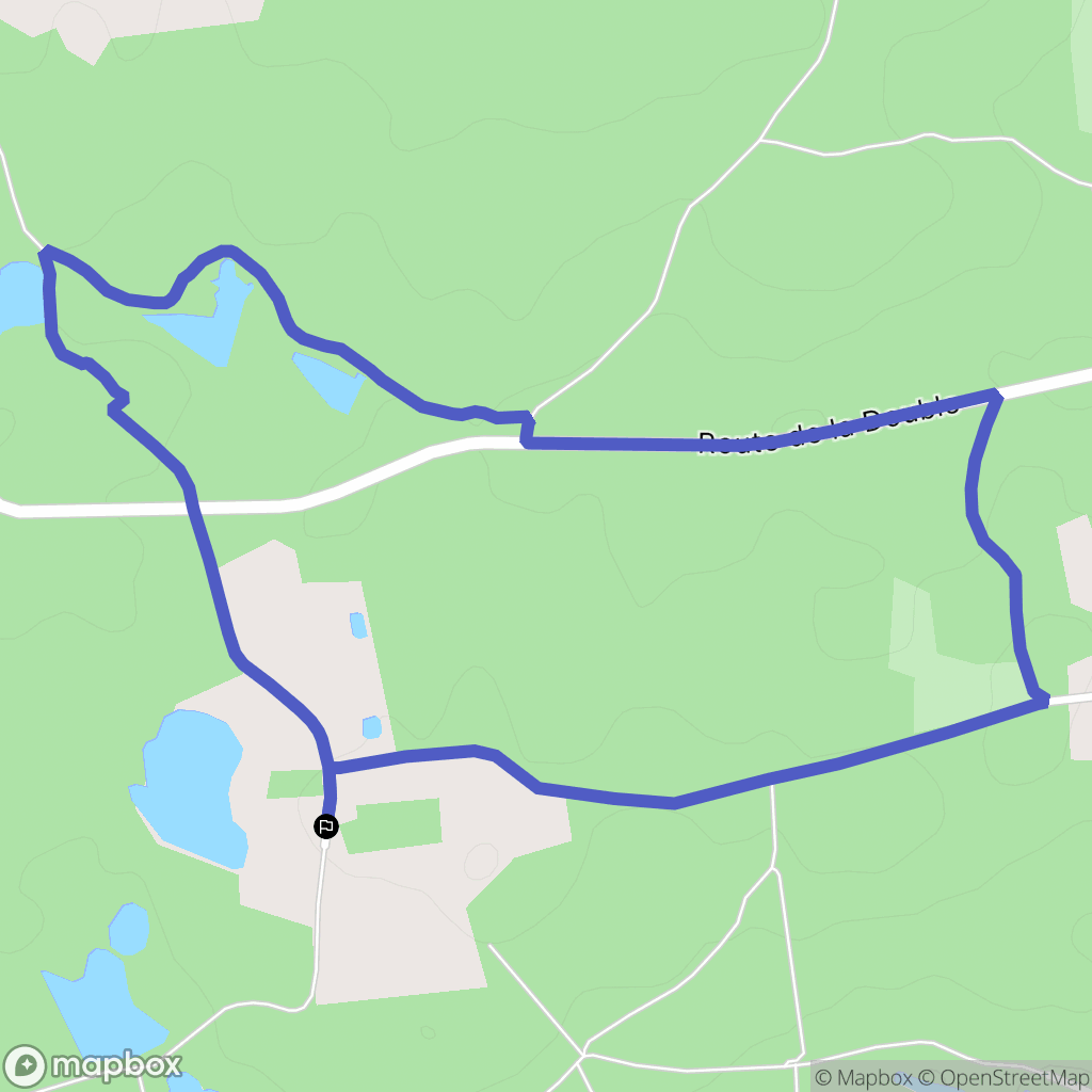 Saint-Jean-d'Ataux : carte du parcours de randonnée - France
