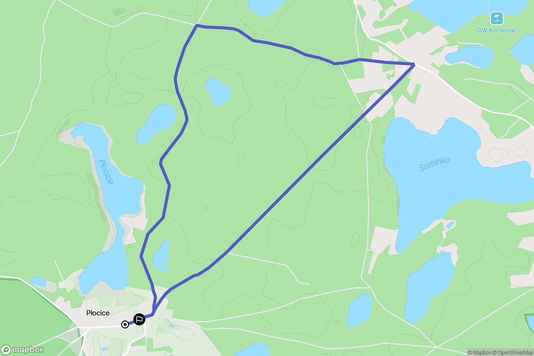 Płocice: mapa trasy - Poland