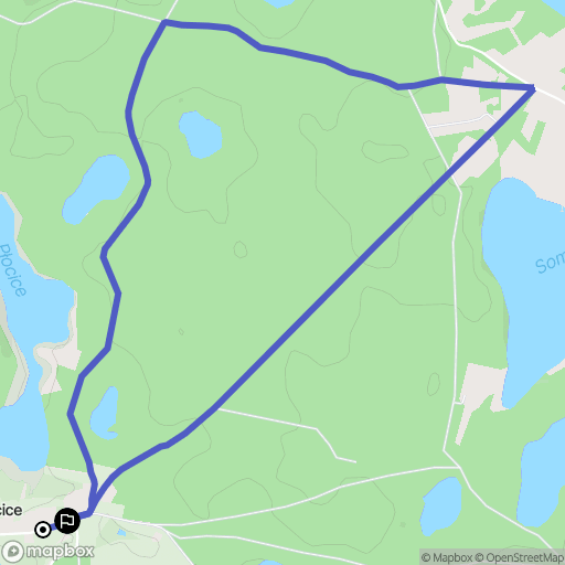Płocice: mapa trasy - Poland