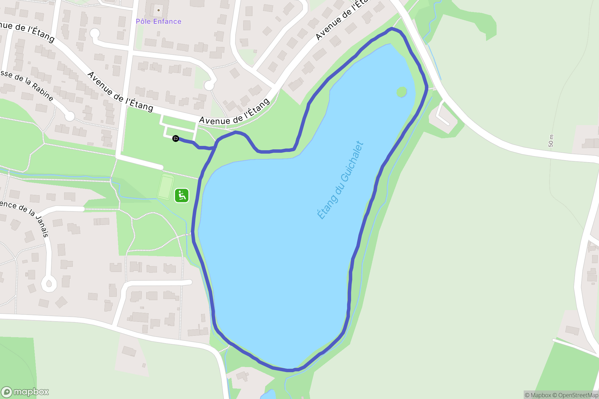 Saint-Gilles : carte du parcours de randonnée - France