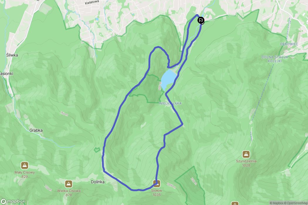 Bielsko-Biała: mapa trasy - Poland