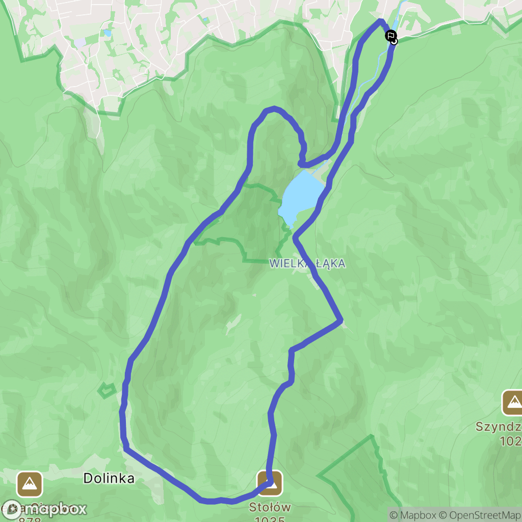 Bielsko-Biała: mapa trasy - Poland