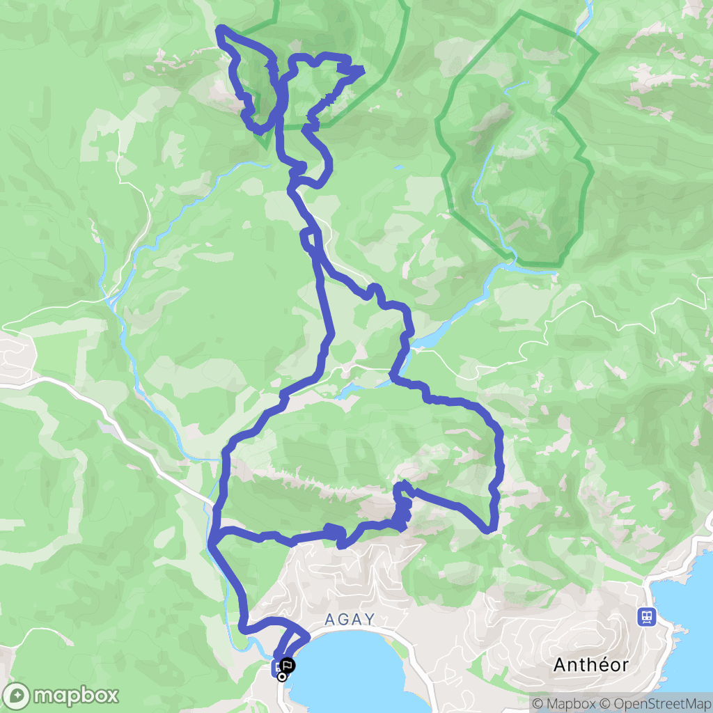 Saint-Raphaël : carte du parcours de randonnée - France