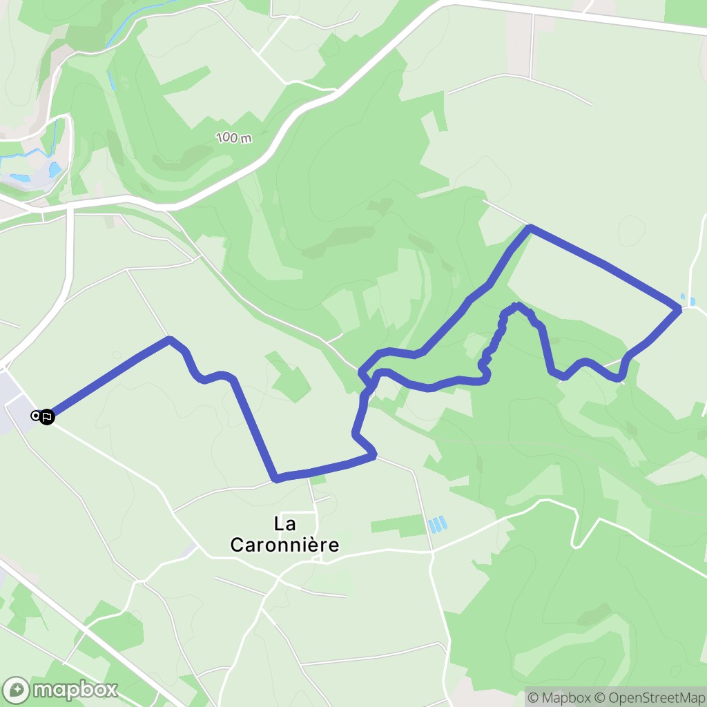 Chauvigny : carte du parcours de randonnée - France
