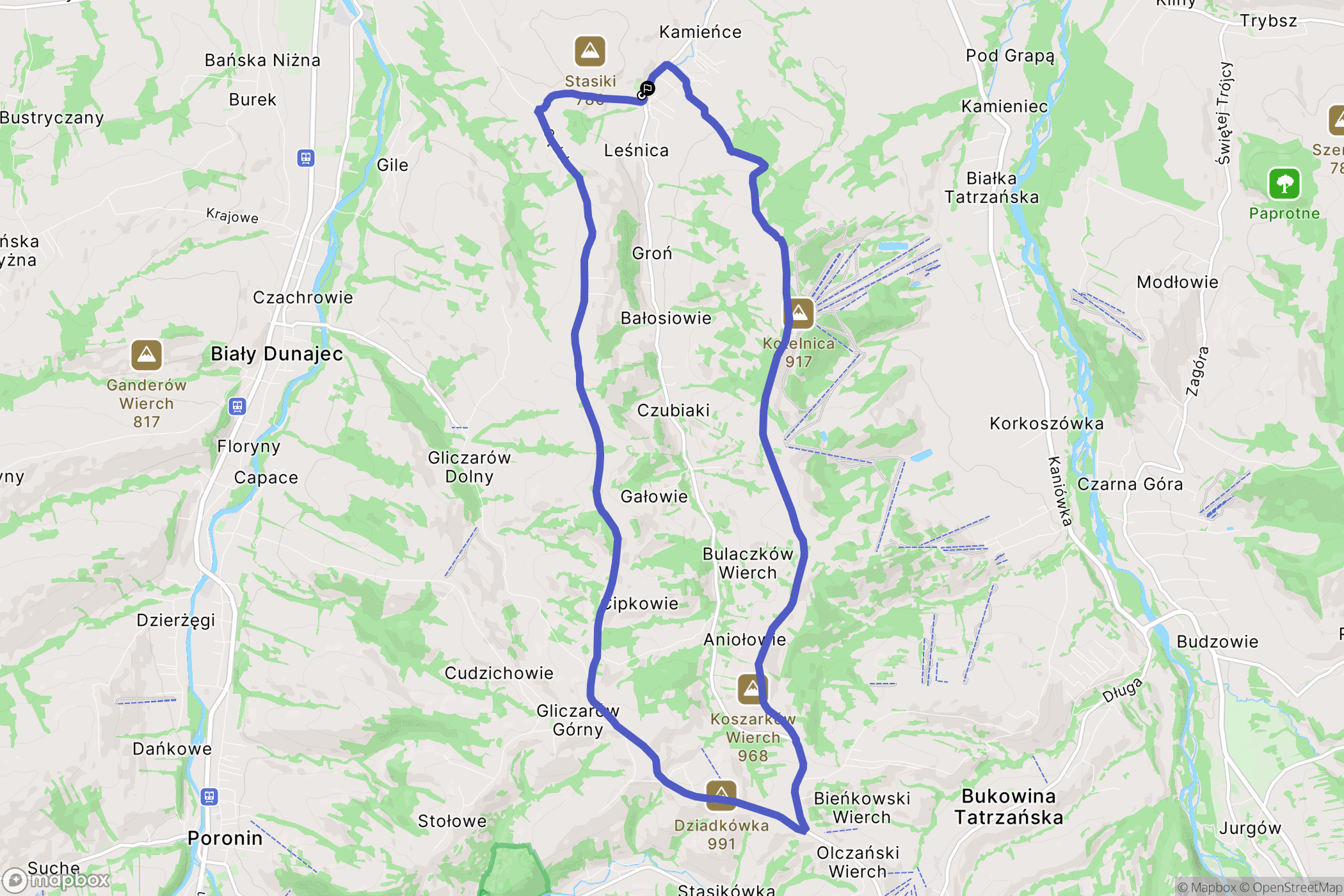 Leśnica: mapa trasy - Poland