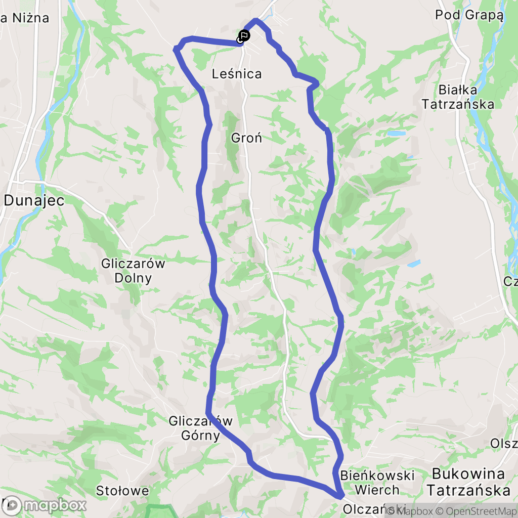 Leśnica: mapa trasy - Poland