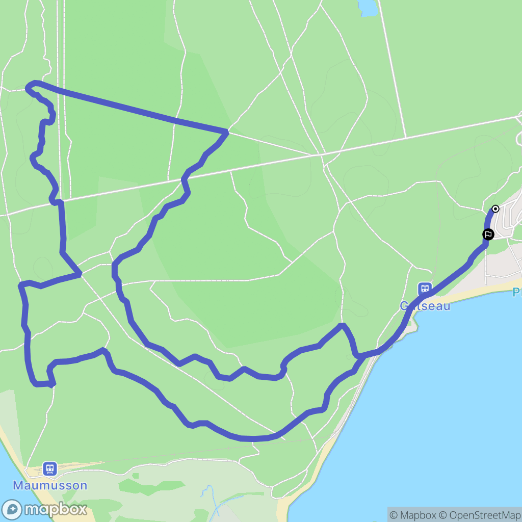 Saint-Trojan-les-Bains : carte du parcours de randonnée - France