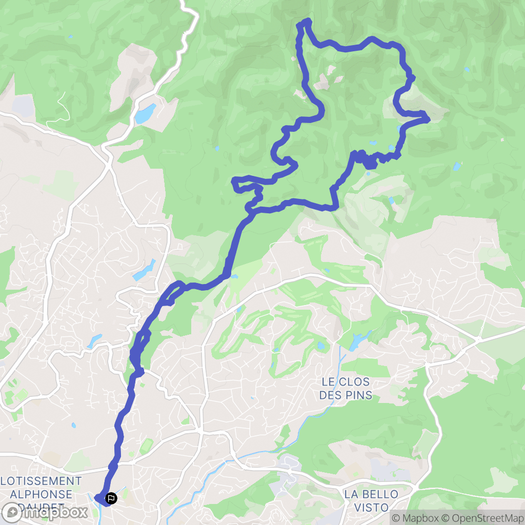 Saint-Raphaël : carte du parcours de randonnée - France