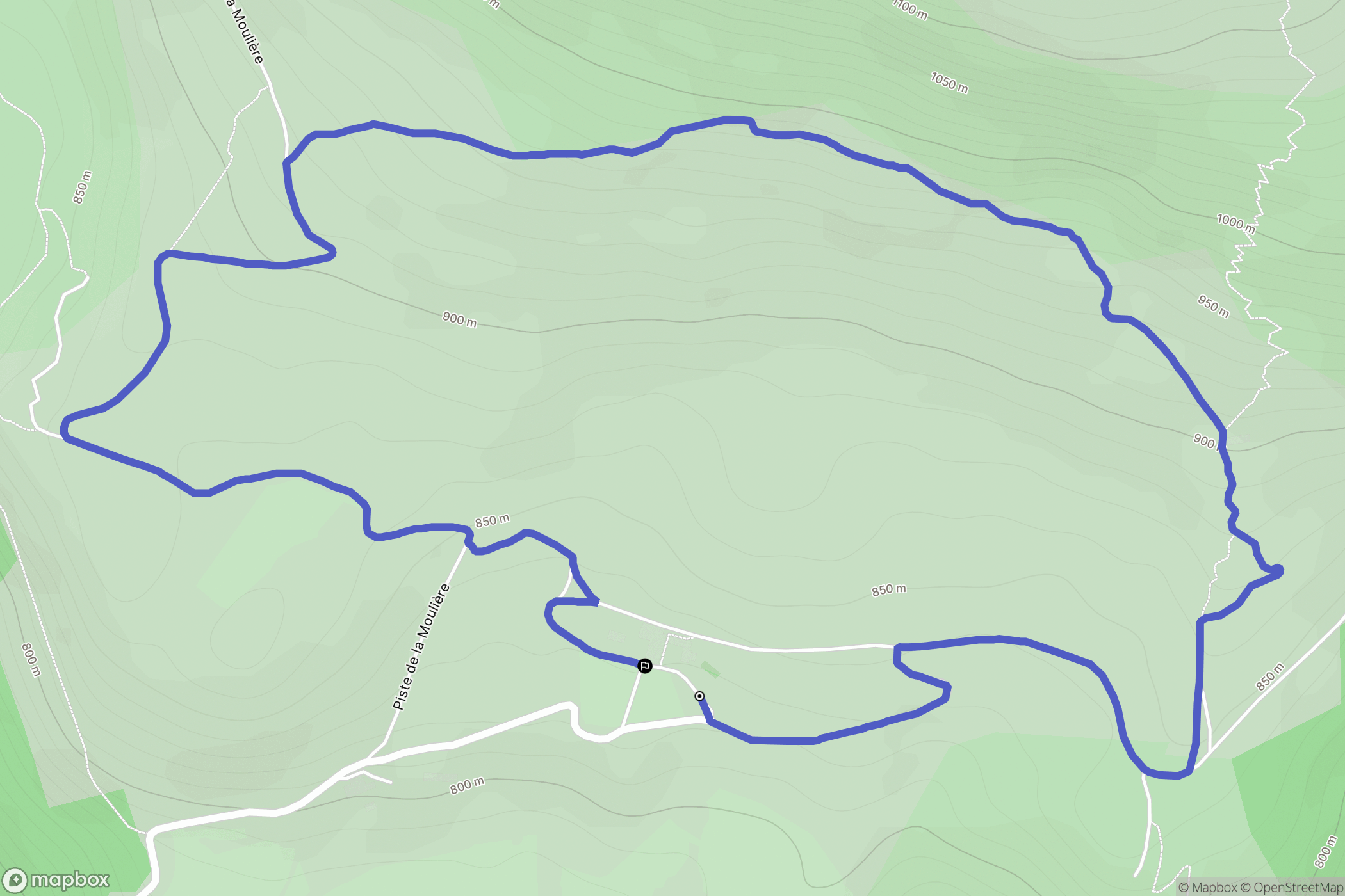 Tourrettes-sur-Loup : carte du parcours de randonnée - France