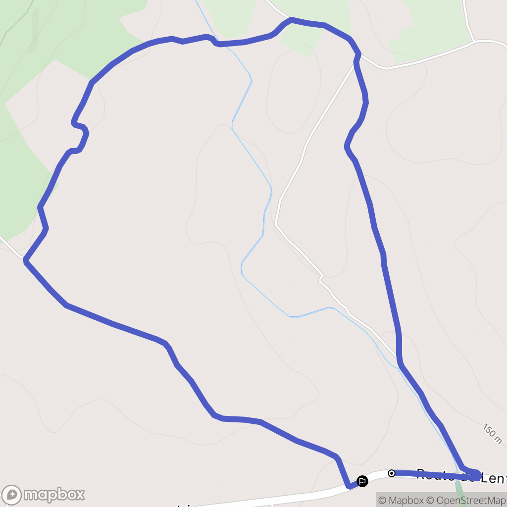 Laurens : carte du parcours de randonnée - France