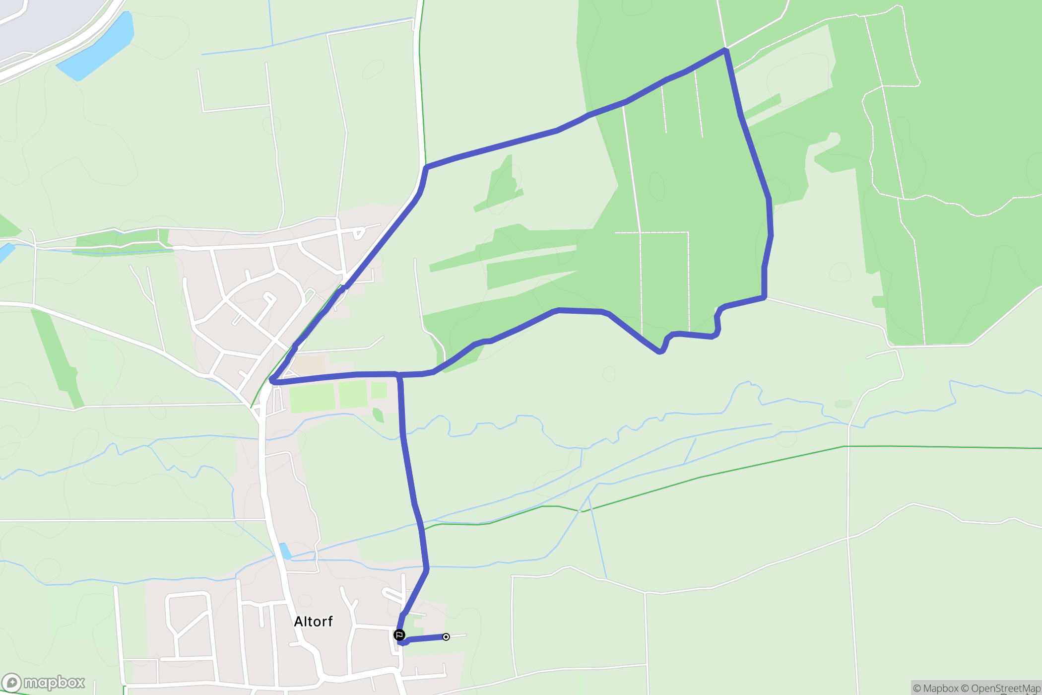 Altorf : carte du parcours de randonnée - France