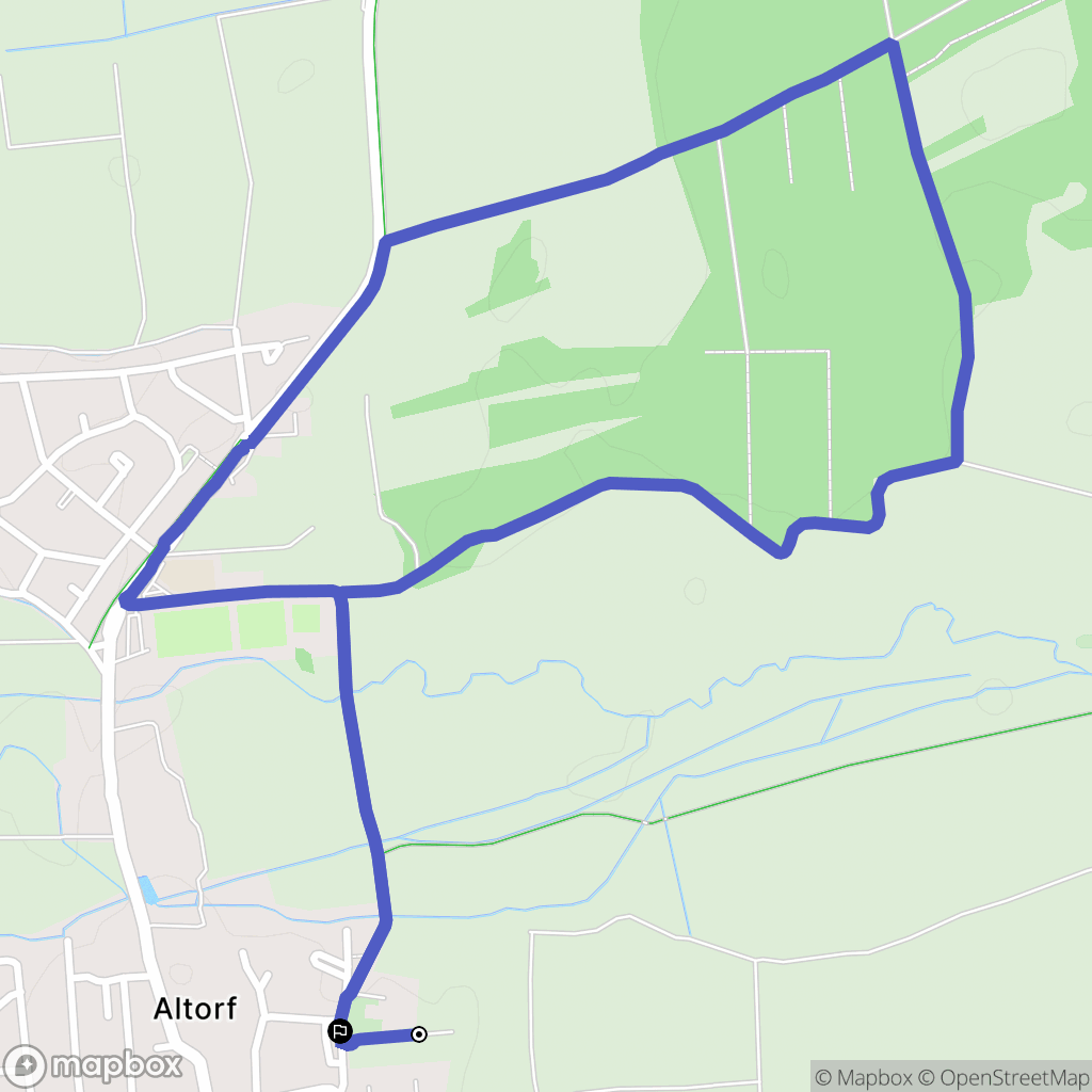 Altorf : carte du parcours de randonnée - France