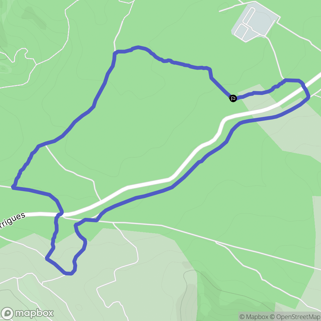 Le Castellet : carte du parcours de randonnée - France