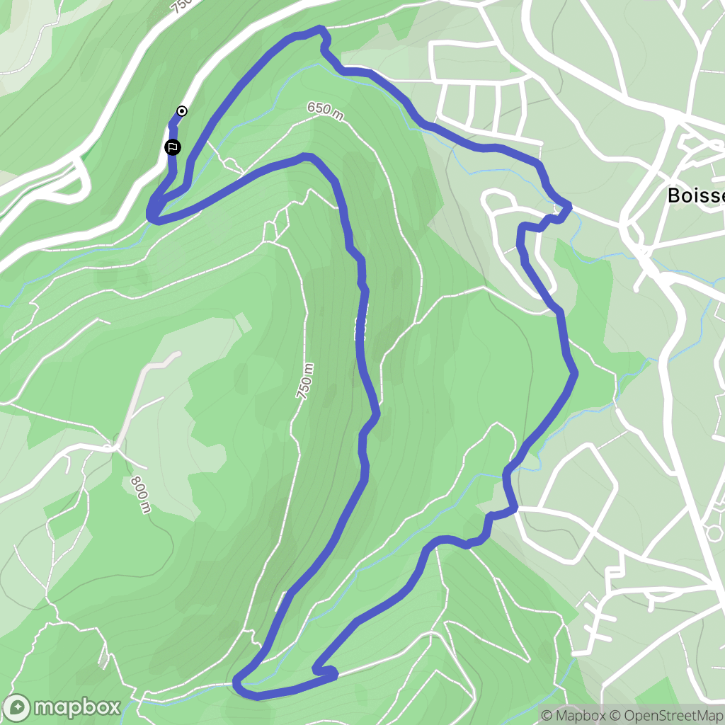 Ceyrat : carte du parcours de randonnée - France