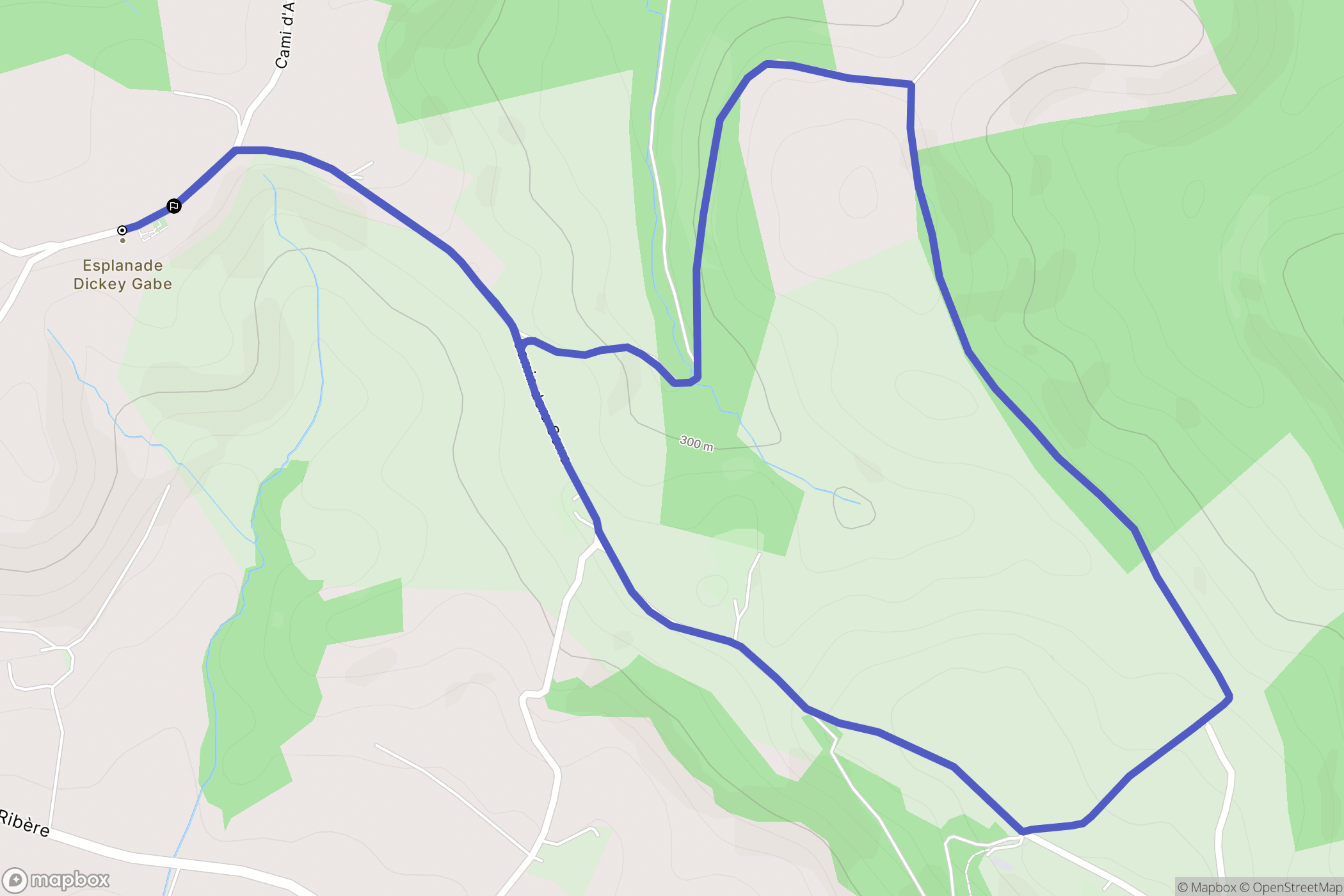 Oloron-Sainte-Marie : carte du parcours de randonnée - France
