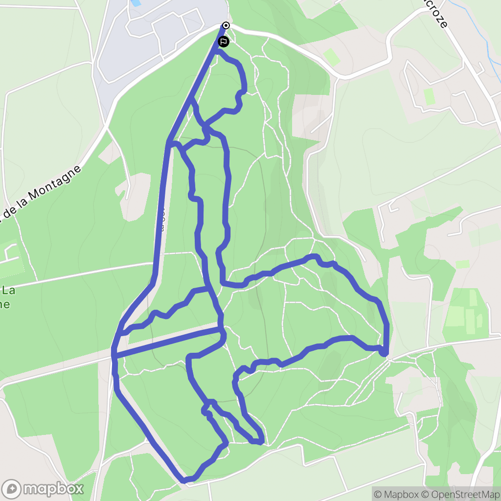 Sorgues : carte du parcours de randonnée - France