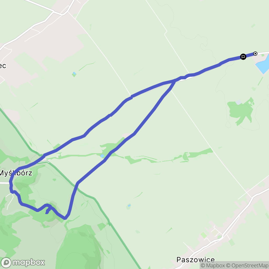 Jawor: mapa trasy - Poland