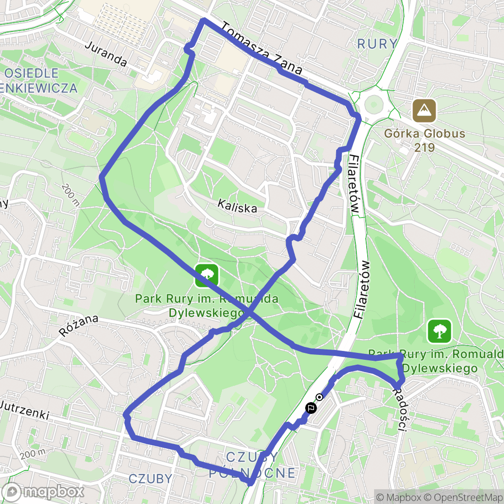 Lublin: mapa trasy - Poland