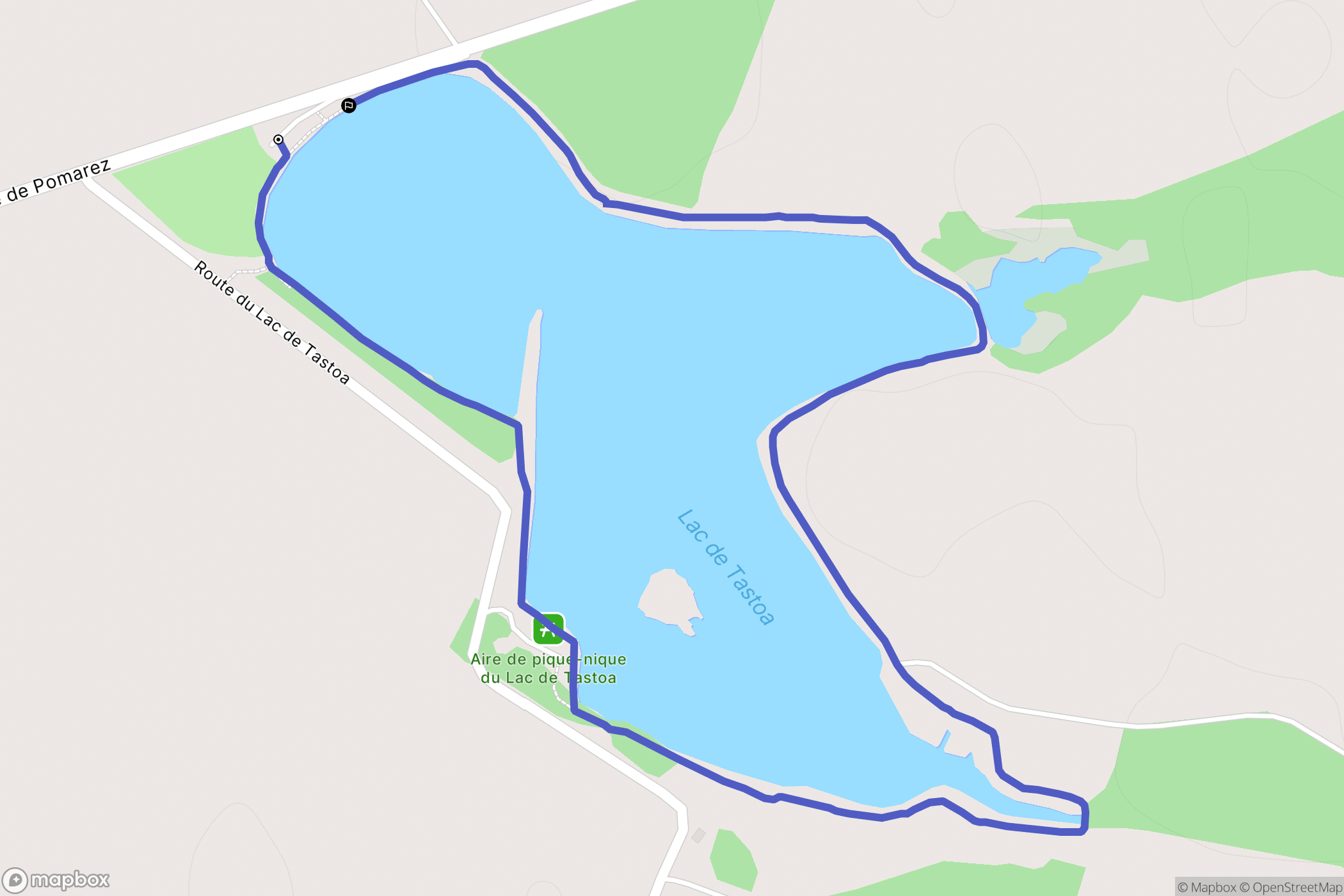 Estibeaux : carte du parcours de randonnée - France