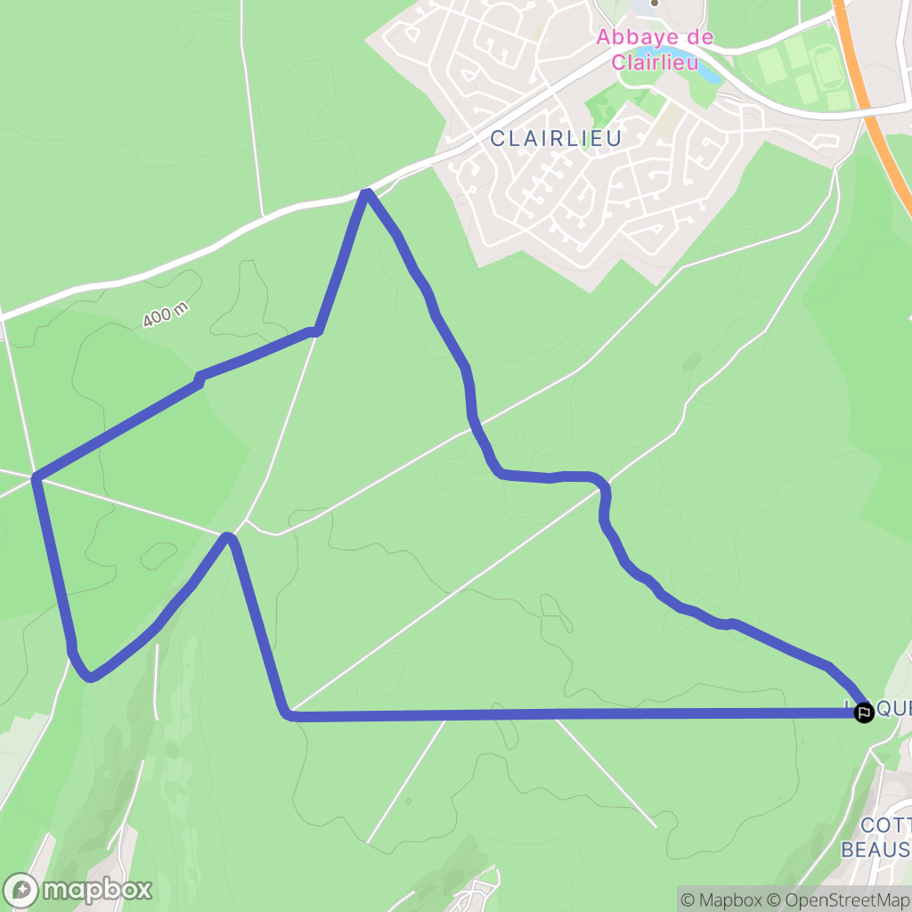 Chavigny : carte du parcours de randonnée - France