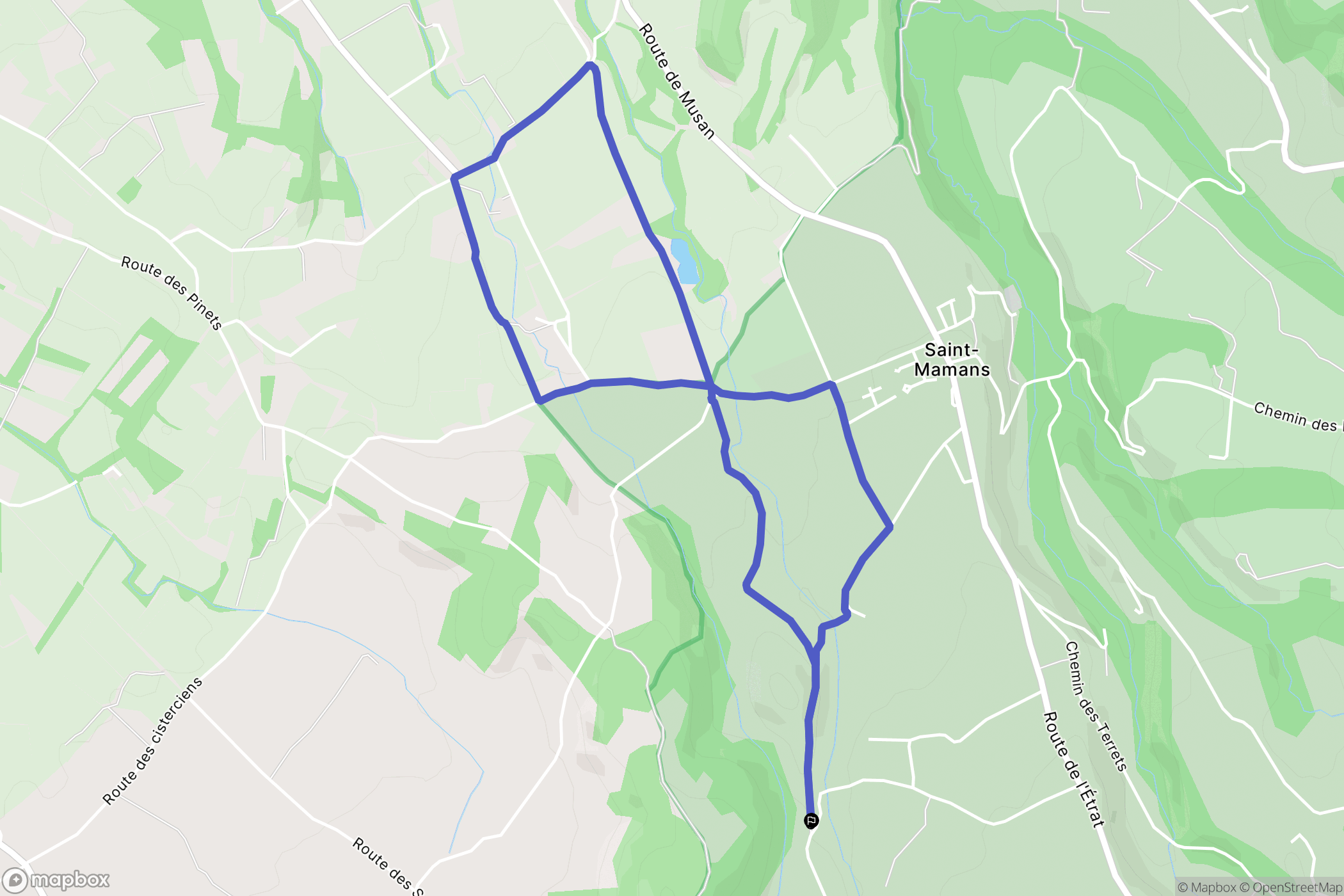Rochefort-Samson : carte du parcours de randonnée - France