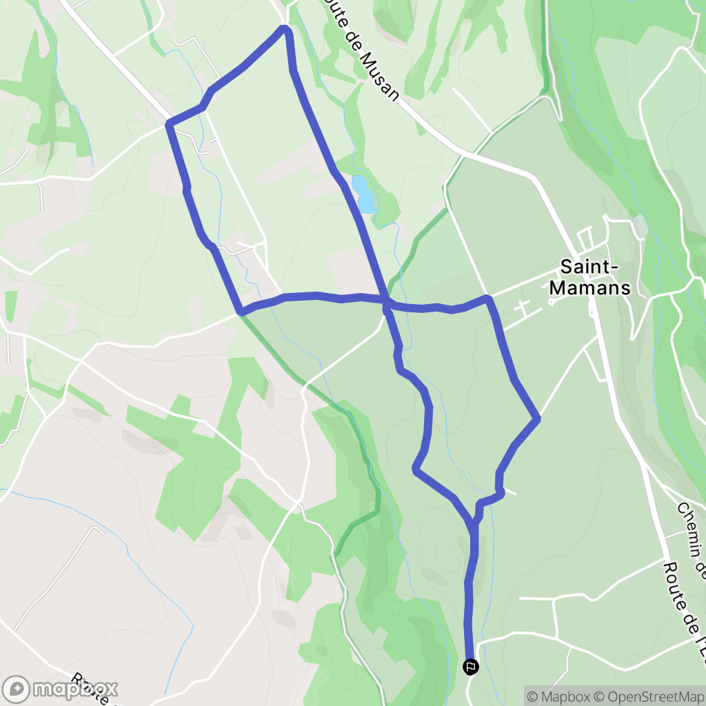 Rochefort-Samson : carte du parcours de randonnée - France